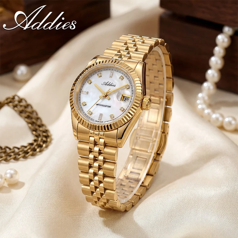 ADDIES New Luxury Couple Watches Swiss 585 Quartz Sapphire Crystal Dress Couple Wristwatch Lover Gift Business 50m Waterroof
ADDIES New Luxury Couple Watches Swiss 585 Quartz Sapphire Crystal Dress Couple Wristwatch Lover Gift Business 50m Waterroof