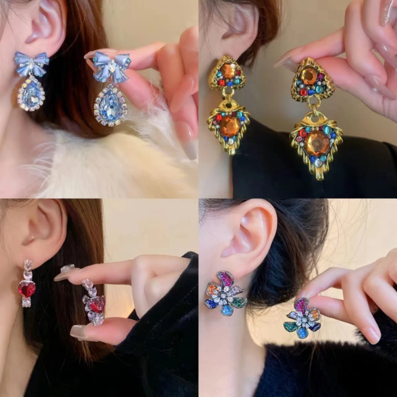 Hawaiian Style Sweet And Romantic Women's Earrings Colorful Rhinestones Bridesmaid Wedding Jewelry Holiday Gift Party Jewelry
Hawaiian Style Sweet And Romantic Women's Earrings Colorful Rhinestones Bridesmaid Wedding Jewelry Holiday Gift Party Jewelry