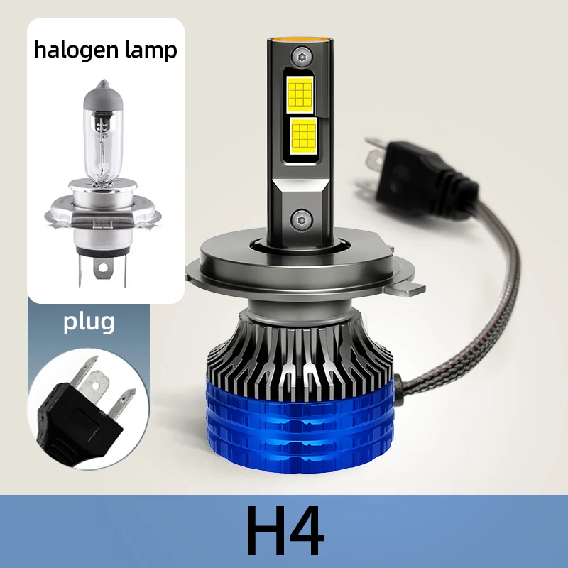 Universal 150W H4 High Low Beam 6000K White Car LED Headlight Bulb With Double Copper Tube Turbo Fan Headlight Bulbs DC12V
Universal 150W H4 High Low Beam 6000K White Car LED Headlight Bulb With Double Copper Tube Turbo Fan Headlight Bulbs DC12V