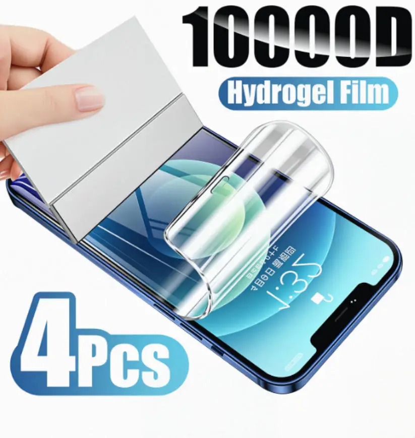 4pcs HD Full Cover Hydrogel Film For iPhone 11 12 13 14 15 16 17 Pro Max 14 15 16 Plus 17 Air Screen Protecton Protection
4pcs HD Full Cover Hydrogel Film For iPhone 11 12 13 14 15 16 17 Pro Max 14 15 16 Plus 17 Air Screen Protecton Protection