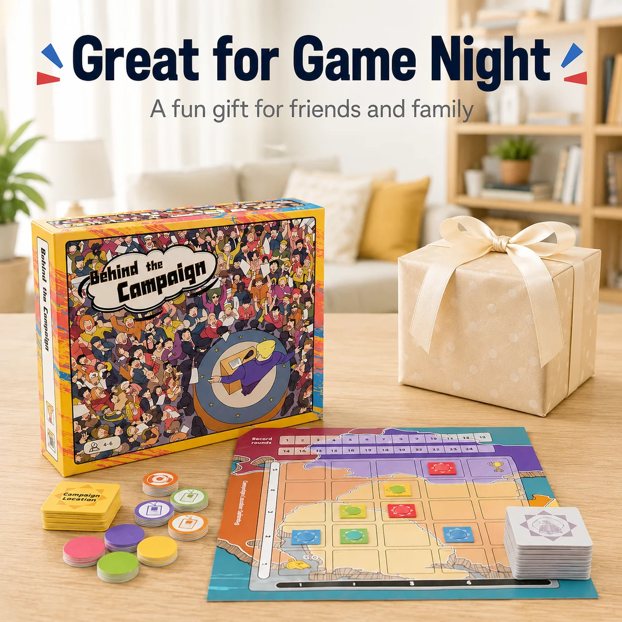 Map Strategy Card Game, 4-6 Players, 30-Minute Point-Scoring Board Game with Cards, Tokens, Game Board and Manual, Age 14+
Map Strategy Card Game, 4-6 Players, 30-Minute Point-Scoring Board Game with Cards, Tokens, Game Board and Manual, Age 14+