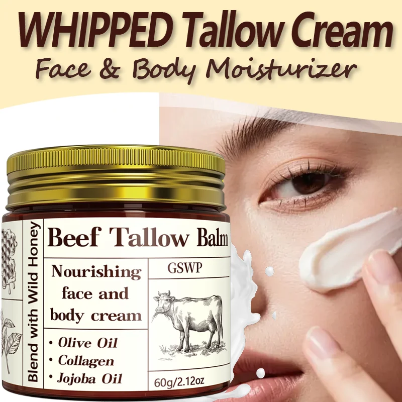 GSWP Beef Tallow Moisturising Cream, containing honey and collagen, provides deep hydration. Gentle and non-irritating.60g/120g
GSWP Beef Tallow Moisturising Cream, containing honey and collagen, provides deep hydration. Gentle and non-irritating.60g/120g