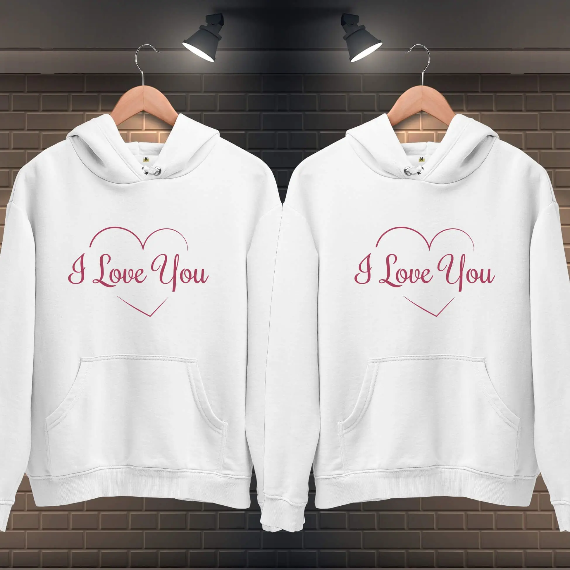 Couple Hoodies Set - Matching I Love You Hooded Sweatshirts - Perfect Valentine's Day Gift
Couple Hoodies Set - Matching I Love You Hooded Sweatshirts - Perfect Valentine's Day Gift