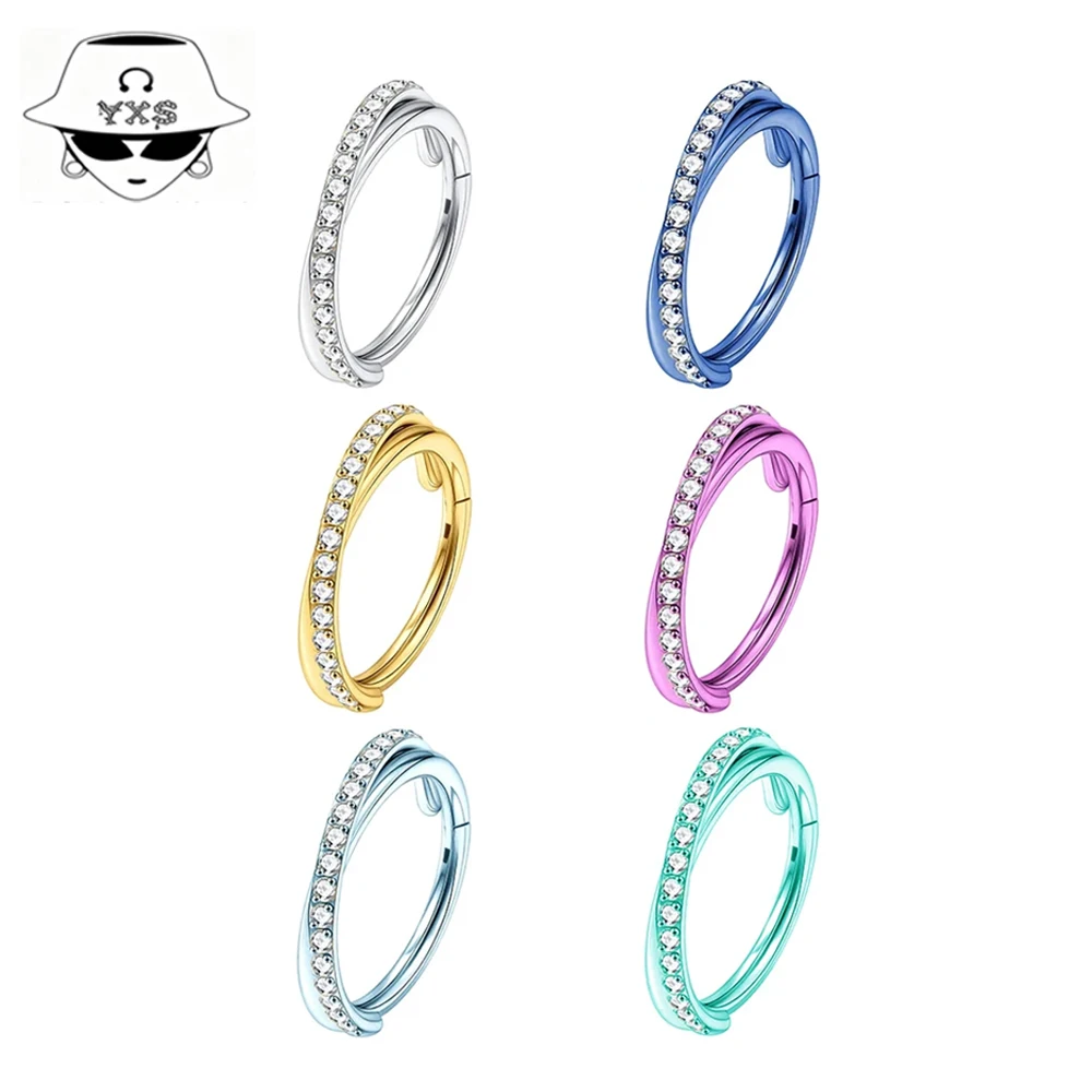 G23 Titanium Implant Grade Hinged Seamless Earrings Clicker Hoop Ring for Cartilage Helix Rook Septum Daith Tragus Conch
G23 Titanium Implant Grade Hinged Seamless Earrings Clicker Hoop Ring for Cartilage Helix Rook Septum Daith Tragus Conch