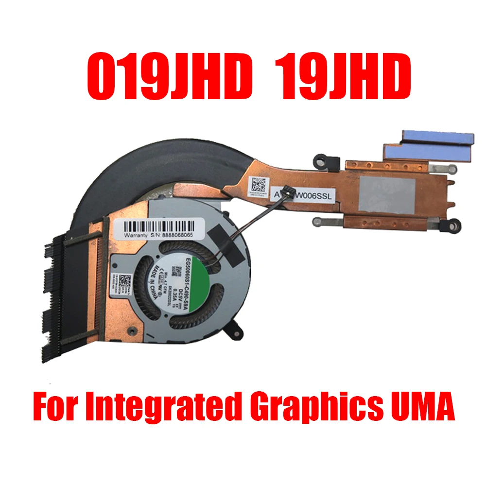 Laptop Heatsink&Fan For DELL For Latitude 5411 019JHD 19JHD 00DHJW 0DHJW 0F3TXM F3TXM EG50060S1-C490-S9A AT2VW001SS0 New
Laptop Heatsink&Fan For DELL For Latitude 5411 019JHD 19JHD 00DHJW 0DHJW 0F3TXM F3TXM EG50060S1-C490-S9A AT2VW001SS0 New