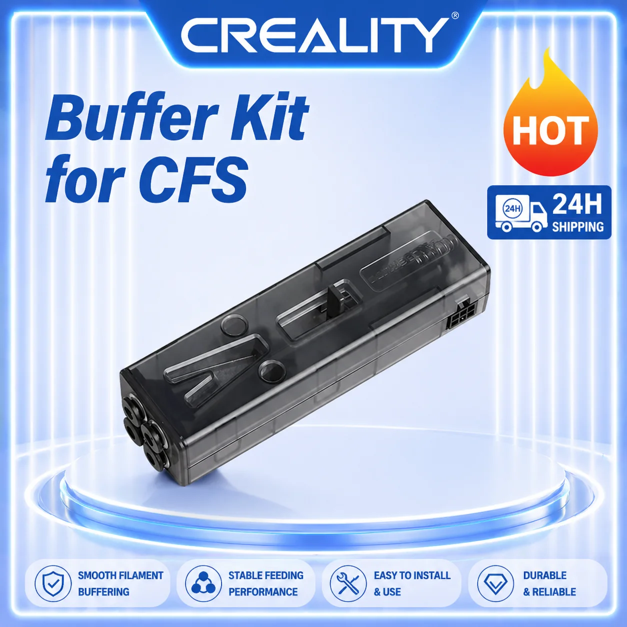 Комплект буфера Creality, оригинальный комплект буфера_MF003_BUFFER_без моторного привода_без главного управления, 1 шт. для аксессуаров для 3d-принтеров K2 Plus CFS
Комплект буфера Creality, оригинальный комплект буфера_MF003_BUFFER_без моторного привода_без главного управления, 1 шт. для аксессуаров для 3d-принтеров K2 Plus CFS