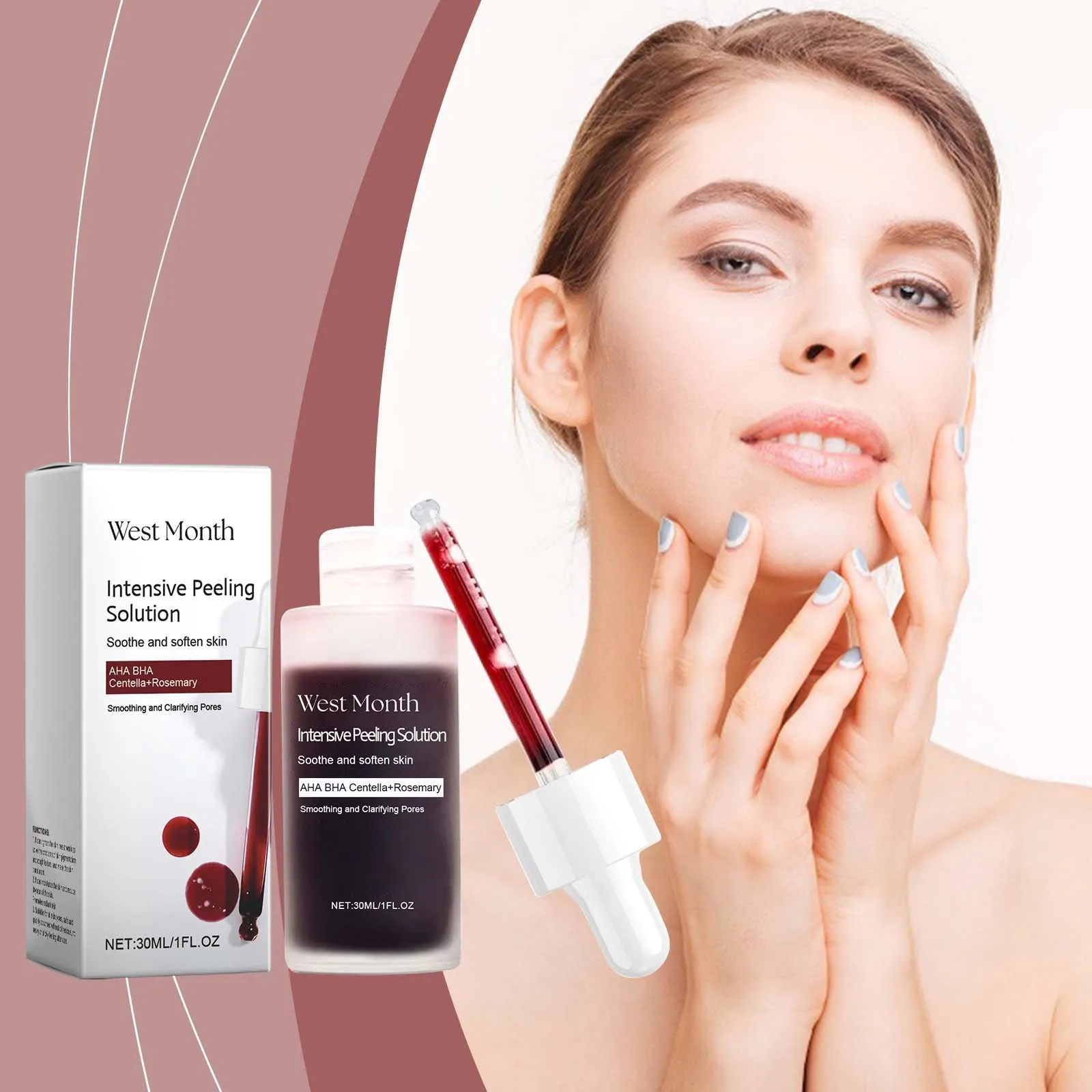 West&Month 30ml Exfoliating Face Serum Improve Dullness AHA BHA Repairing Face Shrink Pores Moisturizing Soothe Facial Serum
West&Month 30ml Exfoliating Face Serum Improve Dullness AHA BHA Repairing Face Shrink Pores Moisturizing Soothe Facial Serum