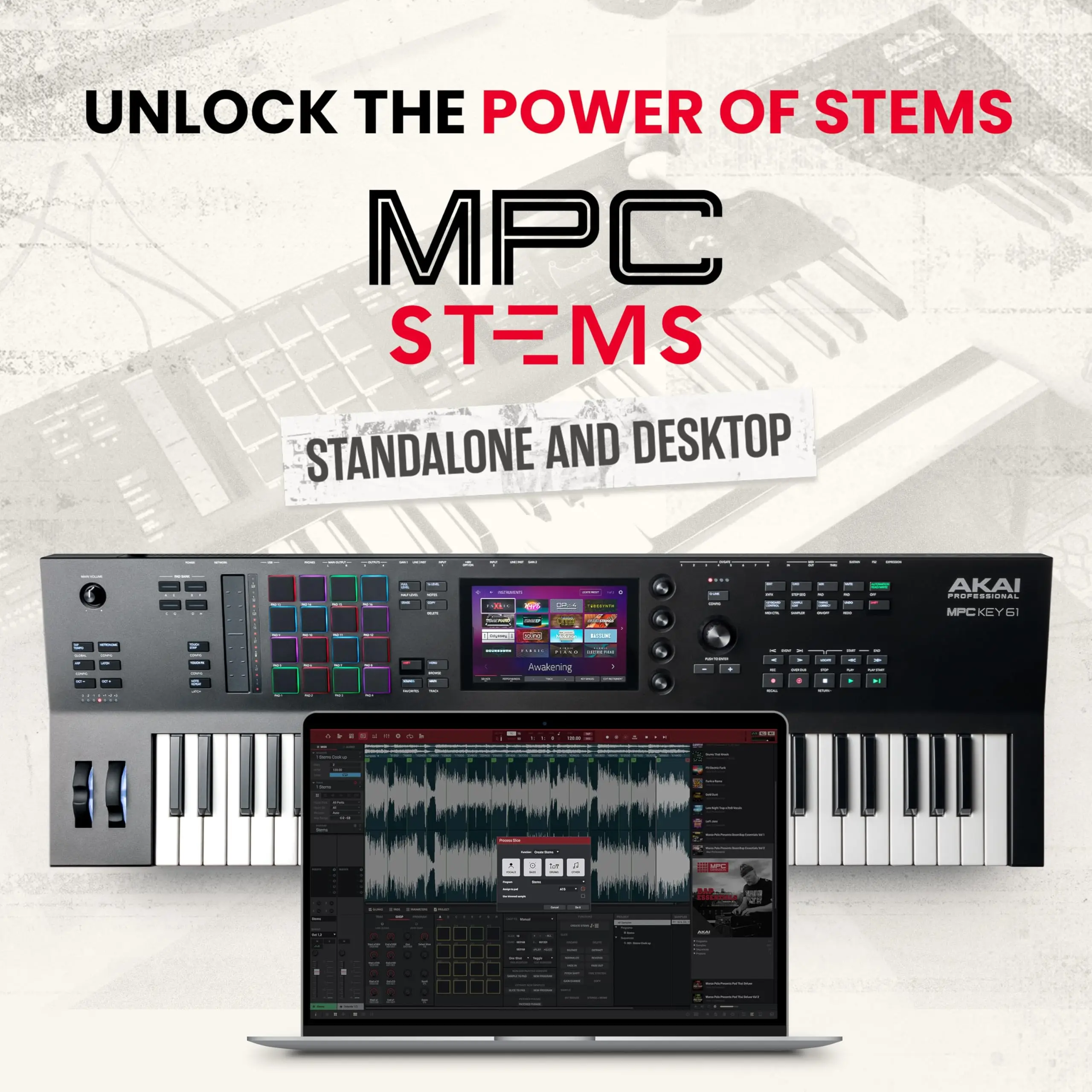 NEW IN STOCK Akai Professional MPC Key 61 Standalone Sampler and Sequencer/.,
NEW IN STOCK Akai Professional MPC Key 61 Standalone Sampler and Sequencer/.,