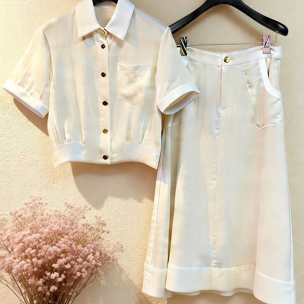 2026 Women's 2 Piece Outfit Short Sleeve Crop Top Midi Skirt Set Elegant Casual Office Wear 014
2026 Women's 2 Piece Outfit Short Sleeve Crop Top Midi Skirt Set Elegant Casual Office Wear 014