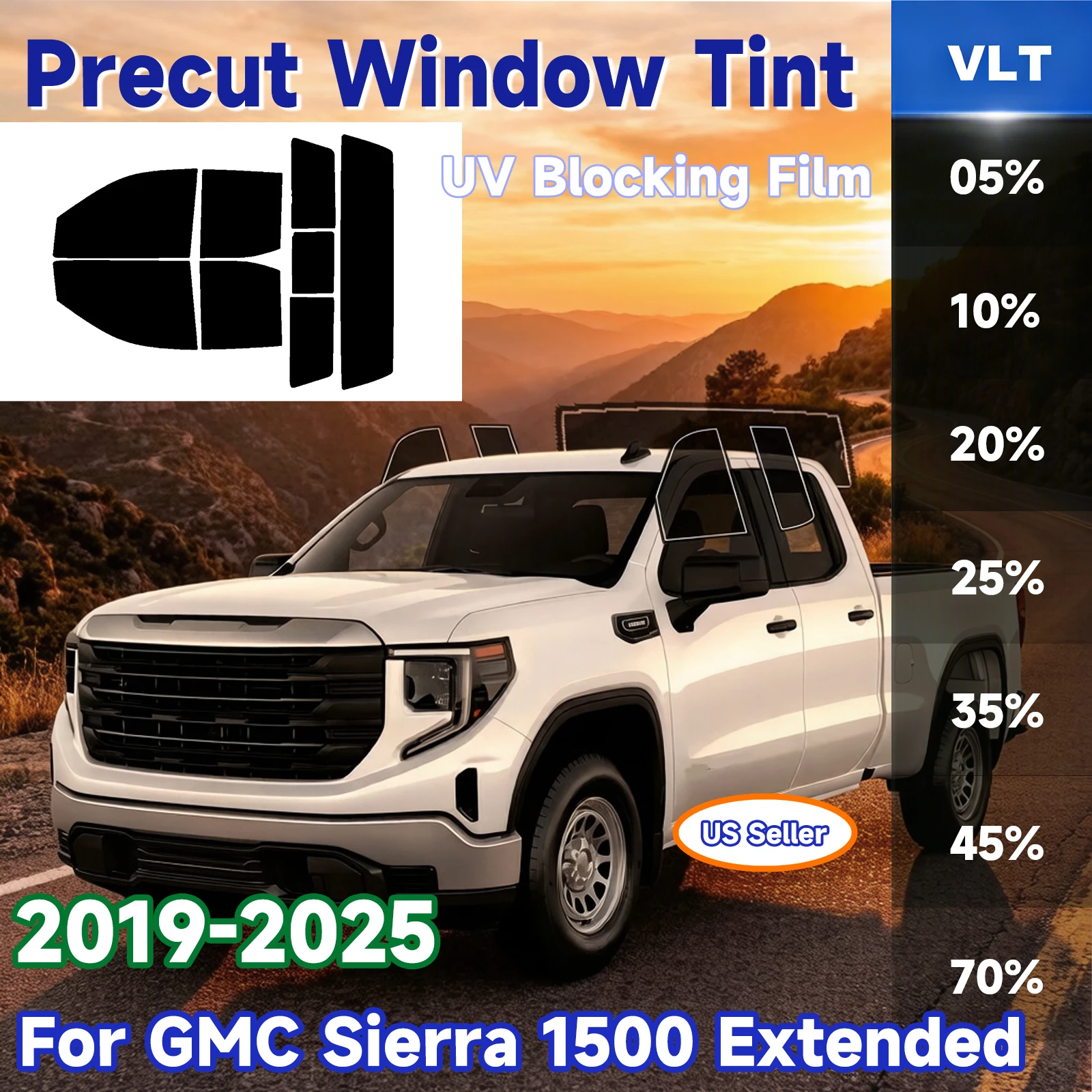 Пленка для тонировки окон, предварительно вырезанная для GMC Sierra 1500 Extended 2019-2025, автоаксессуары, защита от солнца и жары, антиосколочная, блокировка УФ-излучения, защита конфиденциальности
Пленка для тонировки окон, предварительно вырезанная для GMC Sierra 1500 Extended 2019-2025, автоаксессуары, защита от солнца и жары, антиосколочная, блокировка УФ-излучения, защита конфиденциальности