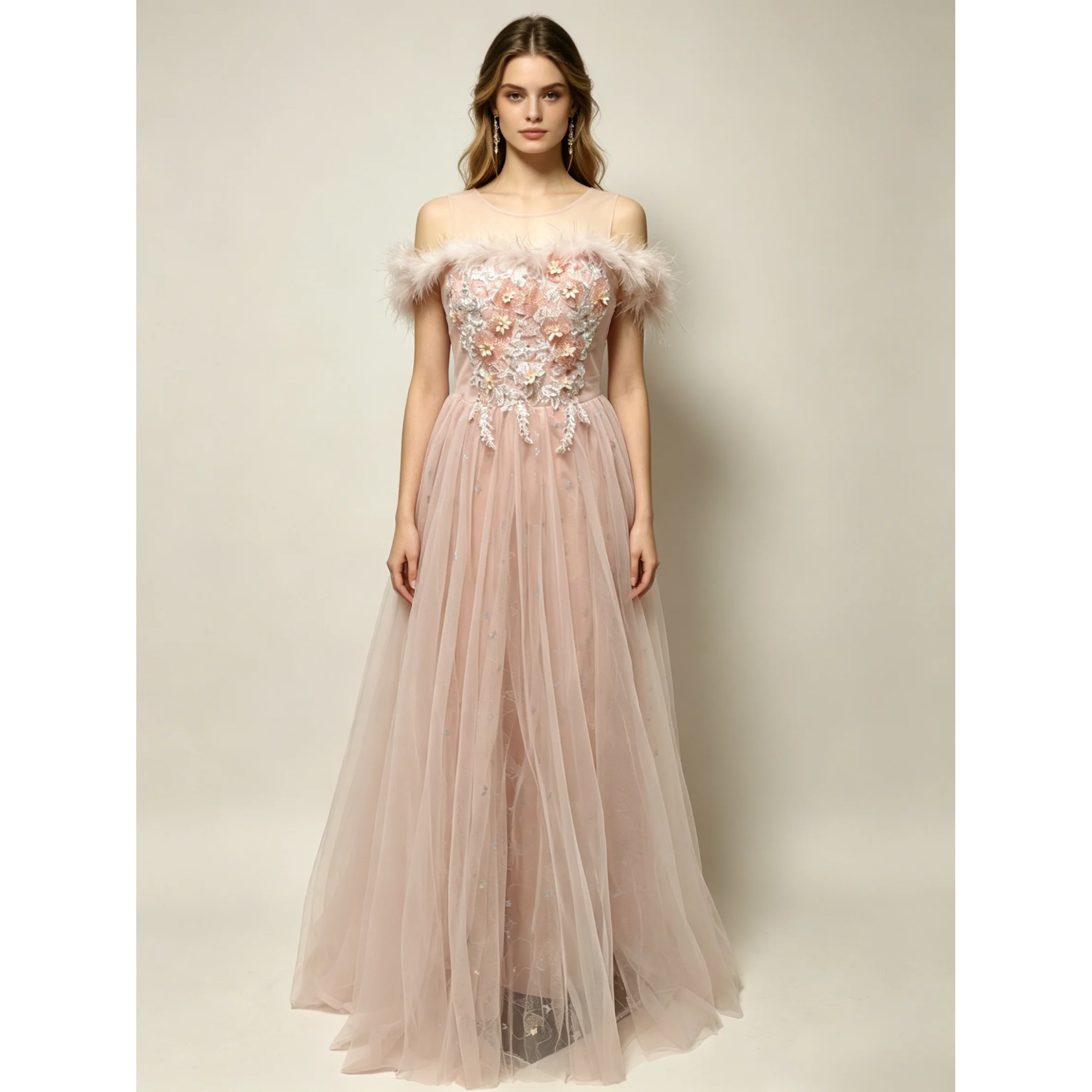 L&P DQL Studio Blush Evening Dress Long Prom Gowns Shining Butterflies Patterns Long Party Dress with Beading Sequins
L&P DQL Studio Blush Evening Dress Long Prom Gowns Shining Butterflies Patterns Long Party Dress with Beading Sequins