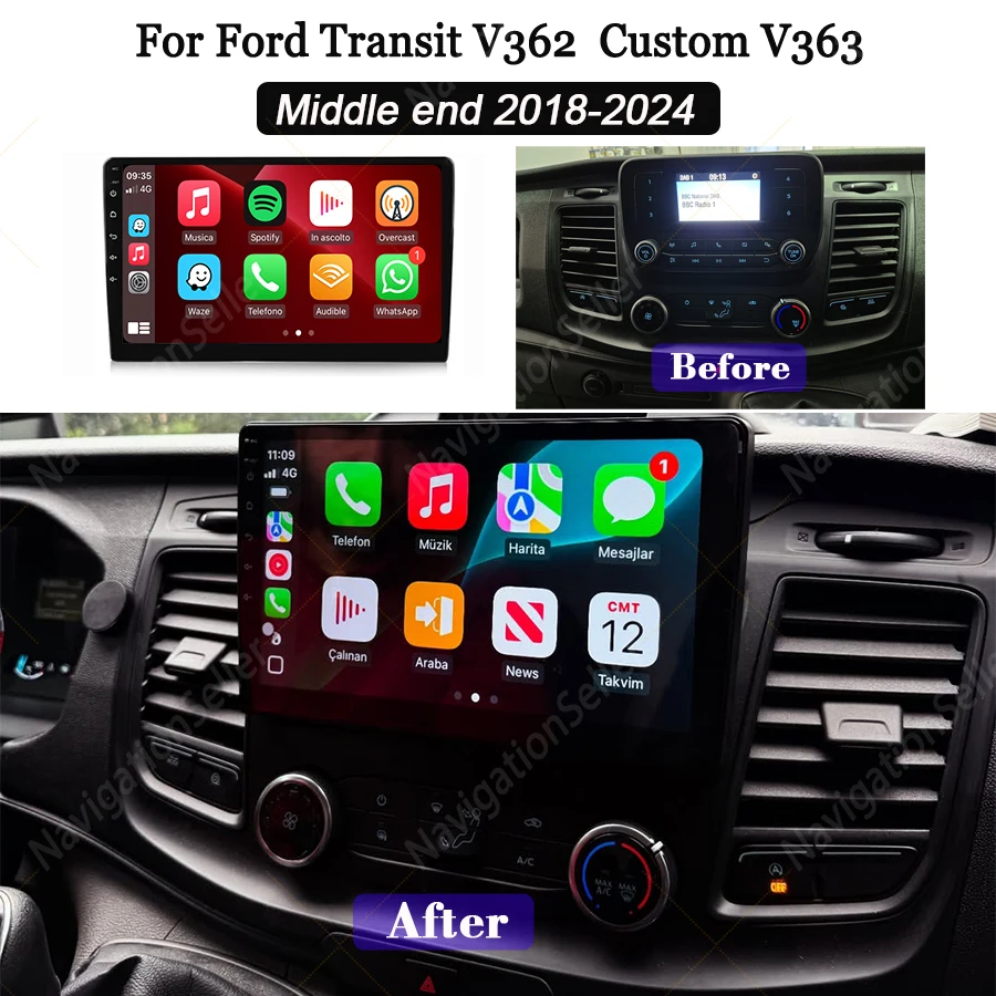VIGOHI For Ford Transit Custom Android 2018 2019 2020 2021 2022 2023 2024 Car Radio Stereo Video Multimedia Wireless Carplay Gps
VIGOHI For Ford Transit Custom Android 2018 2019 2020 2021 2022 2023 2024 Car Radio Stereo Video Multimedia Wireless Carplay Gps