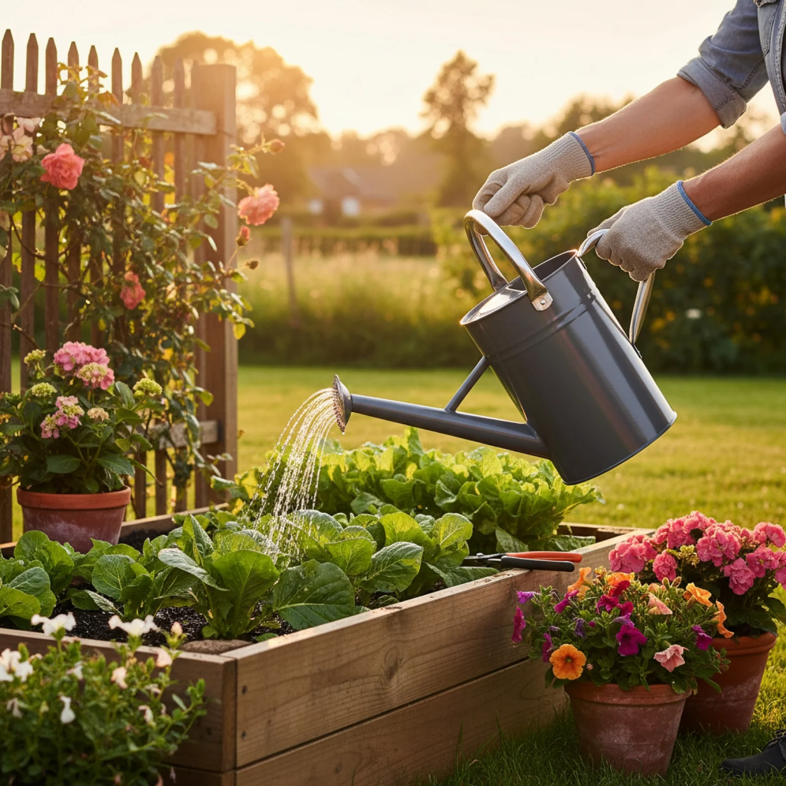 5L Garden Watering Pot Anti-Rust Watering Can with Sprinkler Head Plant Waterer Sturdy Gardening Tool Comfortable Handle
5L Garden Watering Pot Anti-Rust Watering Can with Sprinkler Head Plant Waterer Sturdy Gardening Tool Comfortable Handle