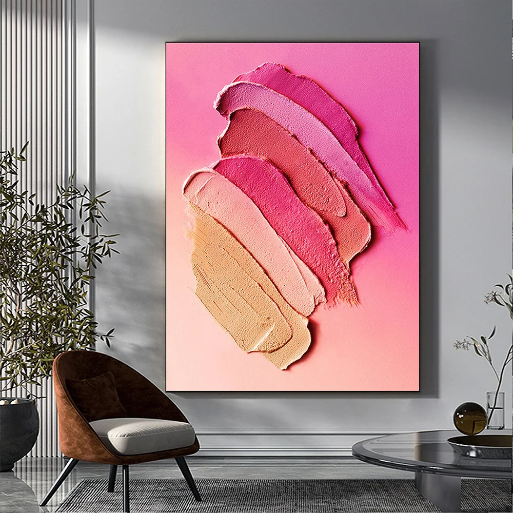 Textured Wall Art Pink Painting on Canvas Abstract Large Colorful Posters and Prints Wall Art Gallery Home Office Room Decor
Textured Wall Art Pink Painting on Canvas Abstract Large Colorful Posters and Prints Wall Art Gallery Home Office Room Decor