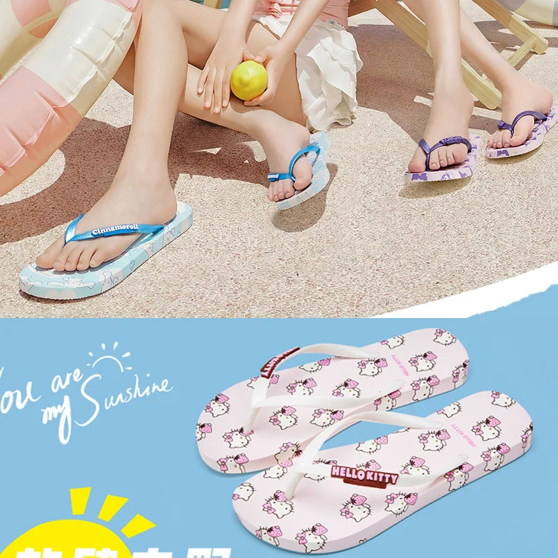 Hello Kitty Flip Flops Cute Soft Non Slip Beach Sandals Sanrio Cartoon Slippers for Women Girls Indoor Outdoor Casual Footwear
Hello Kitty Flip Flops Cute Soft Non Slip Beach Sandals Sanrio Cartoon Slippers for Women Girls Indoor Outdoor Casual Footwear