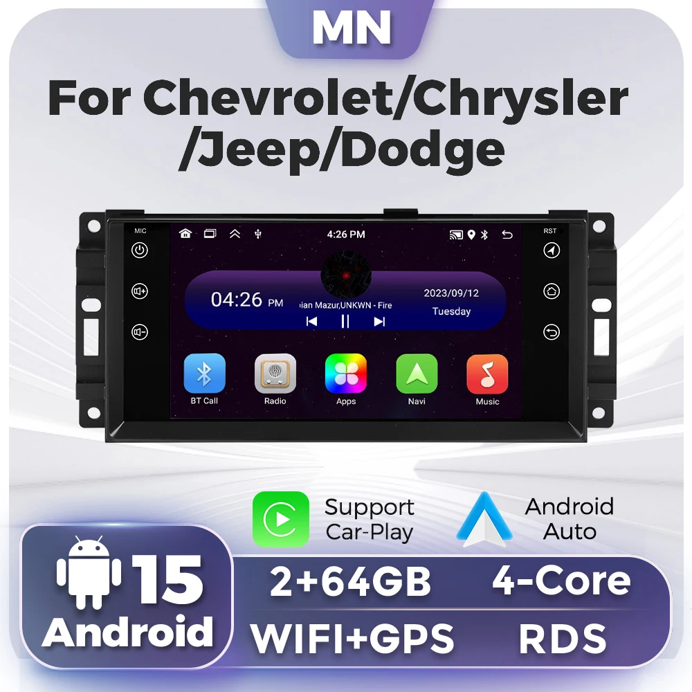 MEKEDE Android Smart Radio For Jeep Grand Cherokee Commander Wrangler Dodge Patriot Chrysler Journey Car Stereo 2 Din Carplay
MEKEDE Android Smart Radio For Jeep Grand Cherokee Commander Wrangler Dodge Patriot Chrysler Journey Car Stereo 2 Din Carplay