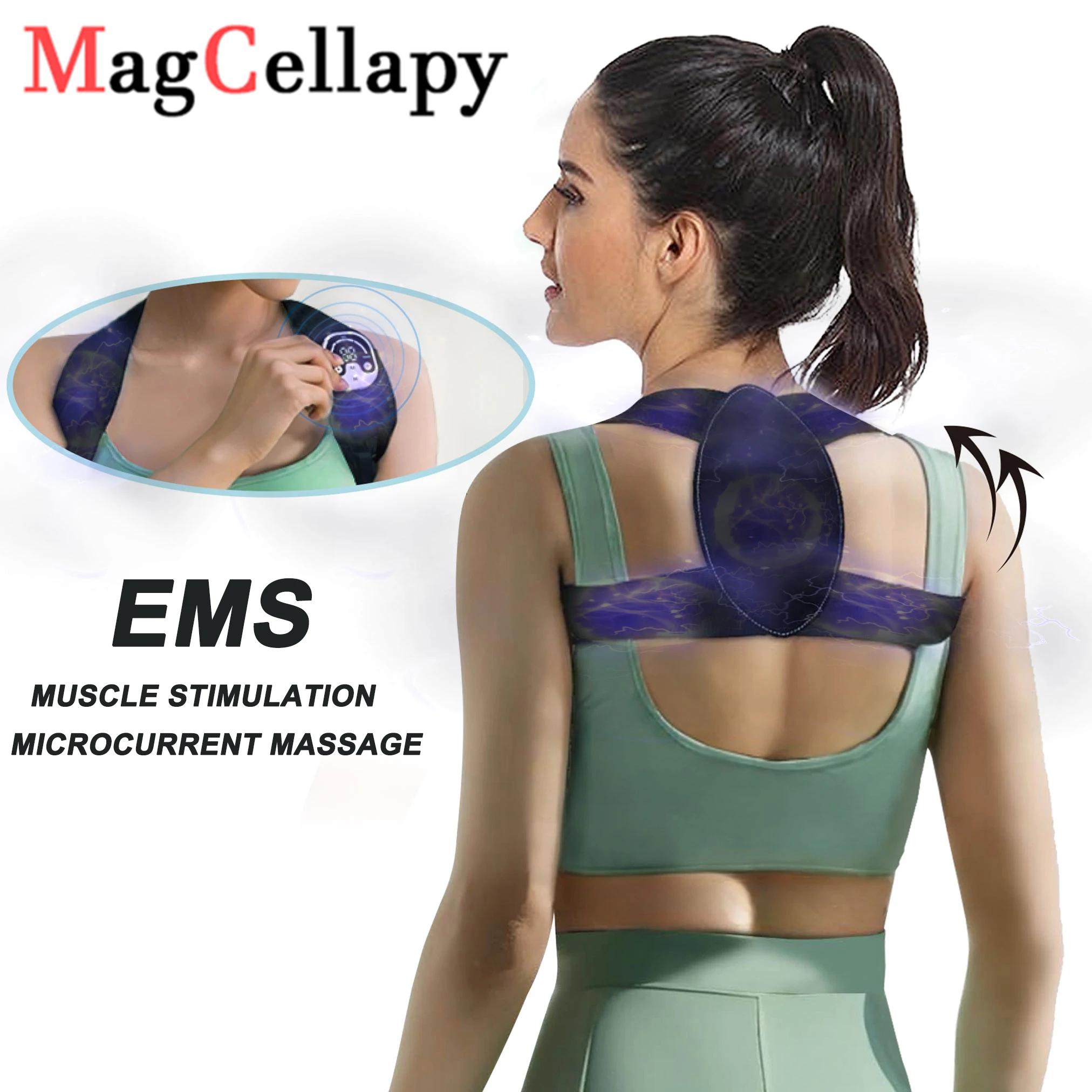 EMS Micro Current Back Massage Correction With Muscle Stimulation For Lumbar Support Posture Improvement And Relief Of BackPain
EMS Micro Current Back Massage Correction With Muscle Stimulation For Lumbar Support Posture Improvement And Relief Of BackPain