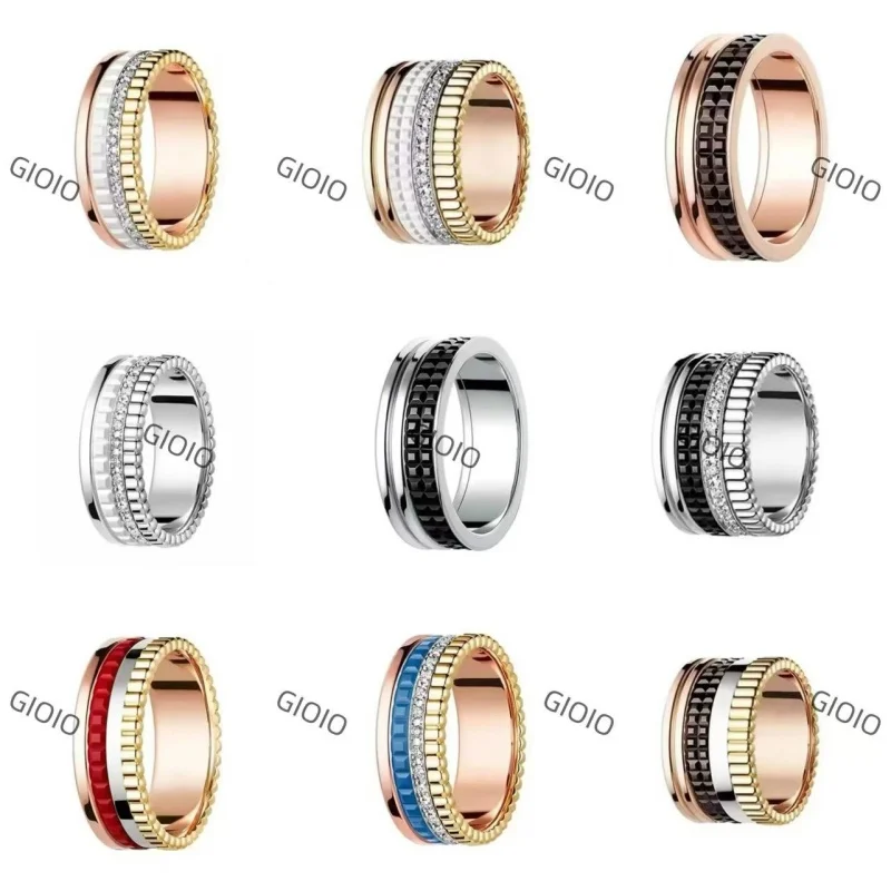 High-quality classic rotatable couple ring luxury fashion selling jewelry rings for men and women Valentine's Day gifts.
High-quality classic rotatable couple ring luxury fashion selling jewelry rings for men and women Valentine's Day gifts.