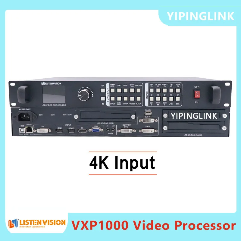 Listen VXP1000 4K Video Processor High Defination High Refresh LED Screen Resolution LED Video Scaler With SDI Optional
Listen VXP1000 4K Video Processor High Defination High Refresh LED Screen Resolution LED Video Scaler With SDI Optional
