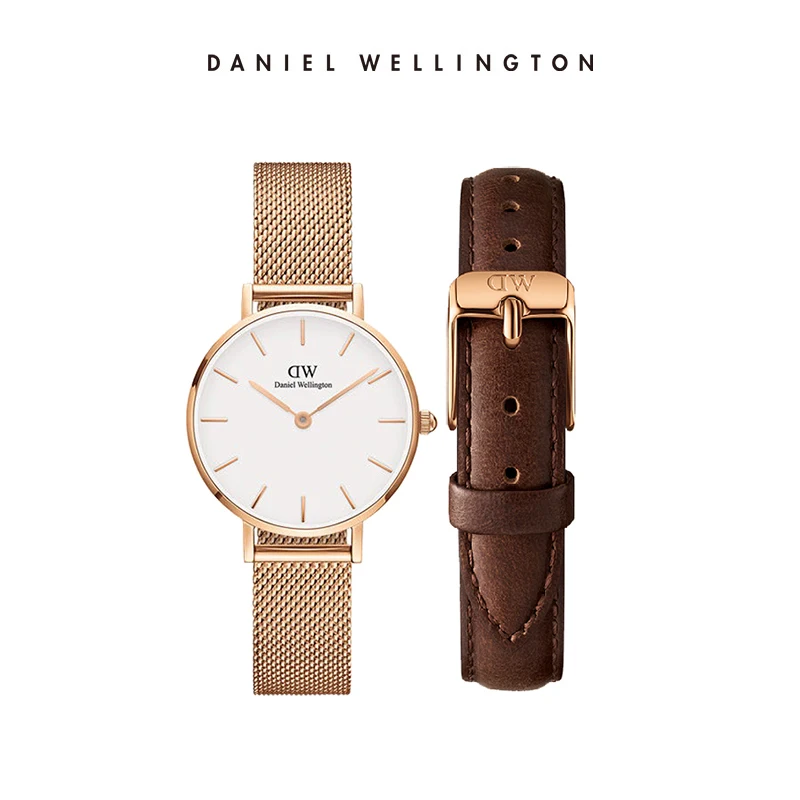 Daniel Wellington Petite Melrose 28mm Rose Gold Watch with Extra White NATO Fabric or Brown Leather Strap 2Pcs Set Women Gift
Daniel Wellington Petite Melrose 28mm Rose Gold Watch with Extra White NATO Fabric or Brown Leather Strap 2Pcs Set Women Gift