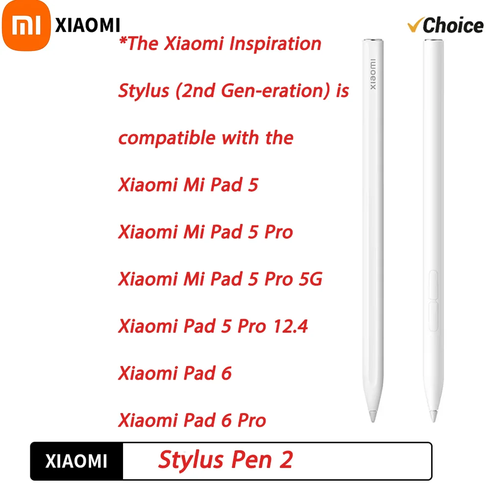 NEW Xiaomi Stylus Pen 2 Generation 240Hz 152mm Draw Writing Screenshot Tablet Smart Pen for Mi Pad 5 / 6 / 5 Pro / 6 Pro CN
NEW Xiaomi Stylus Pen 2 Generation 240Hz 152mm Draw Writing Screenshot Tablet Smart Pen for Mi Pad 5 / 6 / 5 Pro / 6 Pro CN