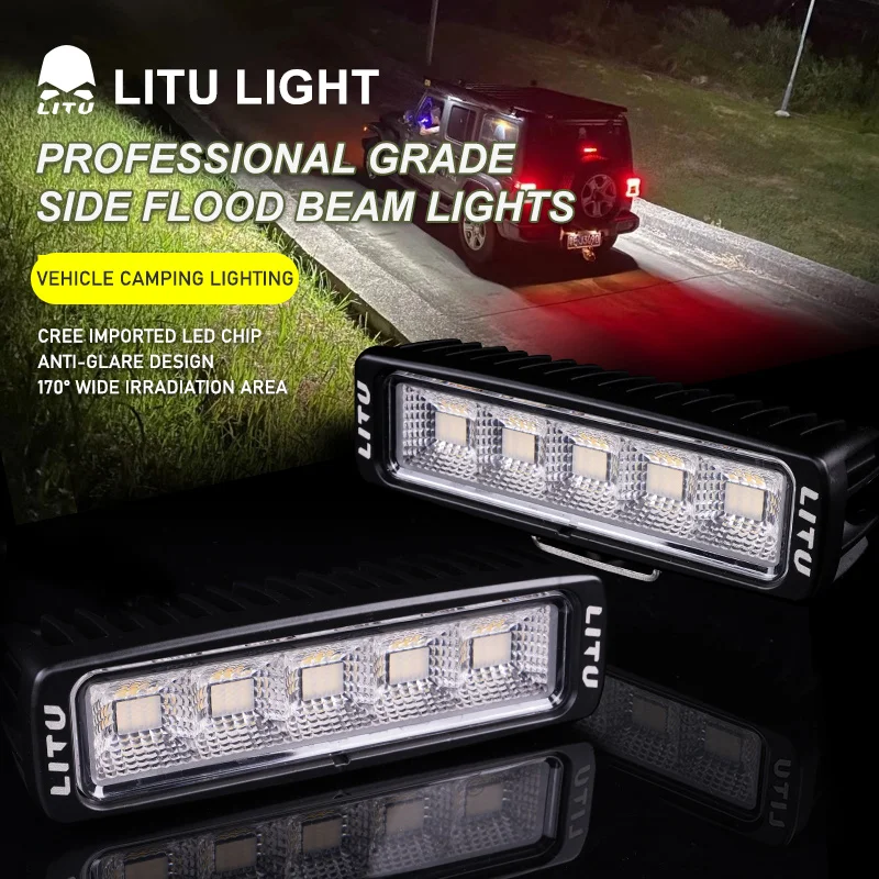 1/2Pcs Flood LED Work Lamp Strip 30W Light Bar 6000K White Amber Off Road Side Car Driving lights IP67 12V 24V Auto parts
1/2Pcs Flood LED Work Lamp Strip 30W Light Bar 6000K White Amber Off Road Side Car Driving lights IP67 12V 24V Auto parts