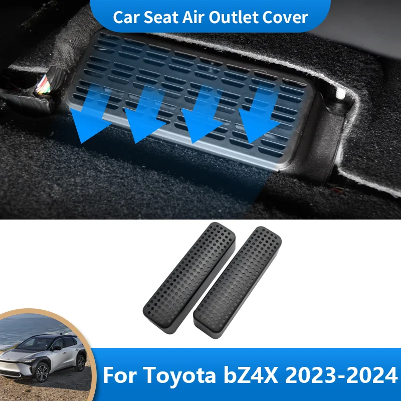 for Toyota bZ4X Subaru Solterra EA10 Auto Air Vent Antiblocking Dust Cover Under Seat Air Conditioning Outlet Cover Accessories
for Toyota bZ4X Subaru Solterra EA10 Auto Air Vent Antiblocking Dust Cover Under Seat Air Conditioning Outlet Cover Accessories