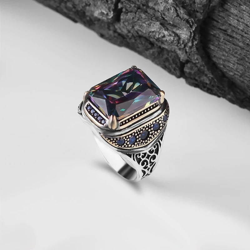Men's Mystic Topaz 925 Sterling Silver Ring Special Design Gift Items Accessories Products Free Shipping
Men's Mystic Topaz 925 Sterling Silver Ring Special Design Gift Items Accessories Products Free Shipping