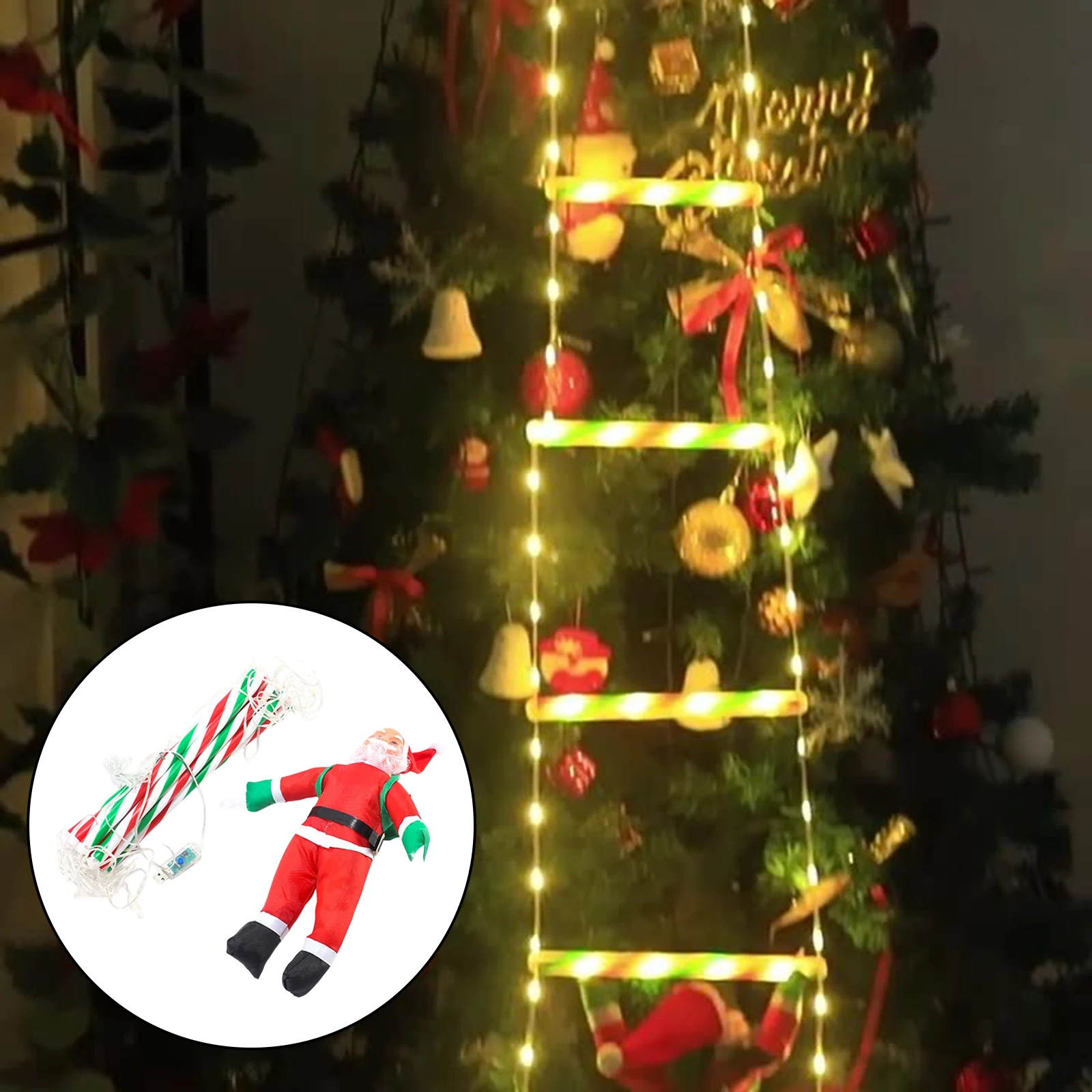 Рождественские украшения, светодиодный светильник Санта-Клауса, лестницы, USB-разъем с восхождением Санта-Клауса для вечеринки, сада, дерева, стены, окна
Рождественские украшения, светодиодный светильник Санта-Клауса, лестницы, USB-разъем с восхождением Санта-Клауса для вечеринки, сада, дерева, стены, окна