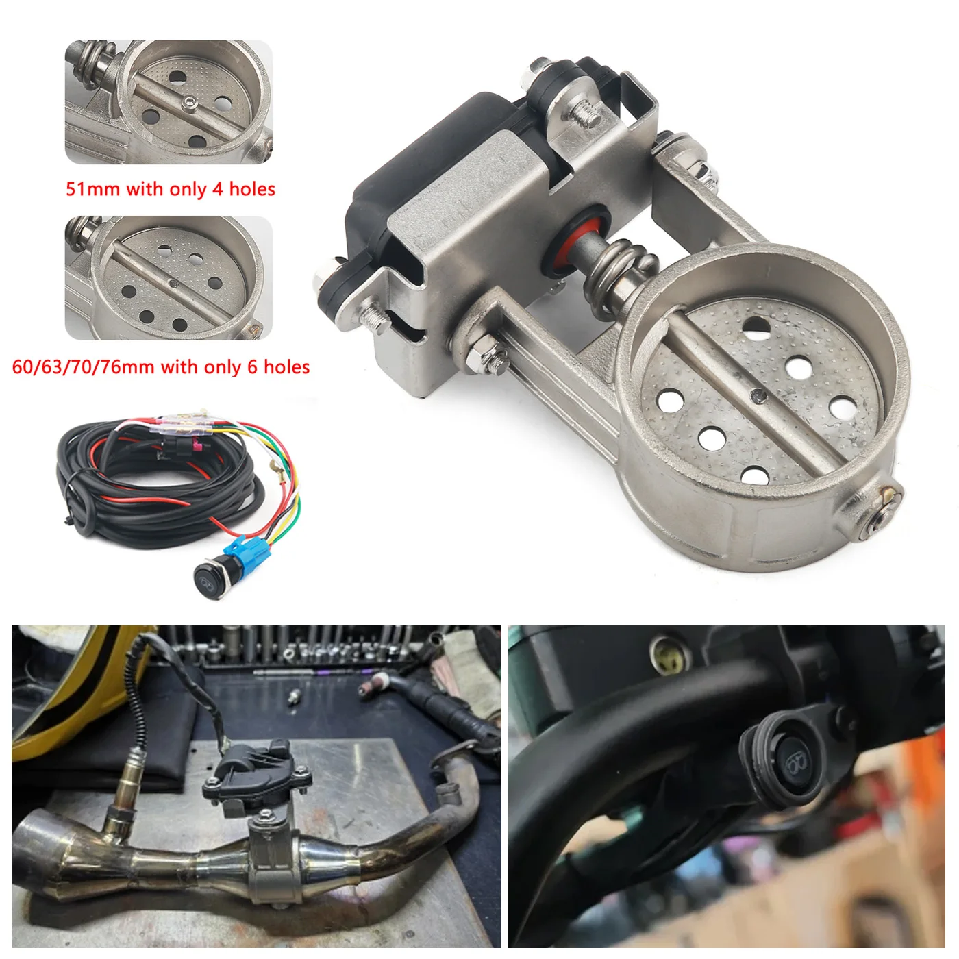 2/2.25/2.5/2.75/3inch Exhaust Pipe System Locomotive Soundproof Stainless Steel Valve Electronic Switch Button Control
2/2.25/2.5/2.75/3inch Exhaust Pipe System Locomotive Soundproof Stainless Steel Valve Electronic Switch Button Control