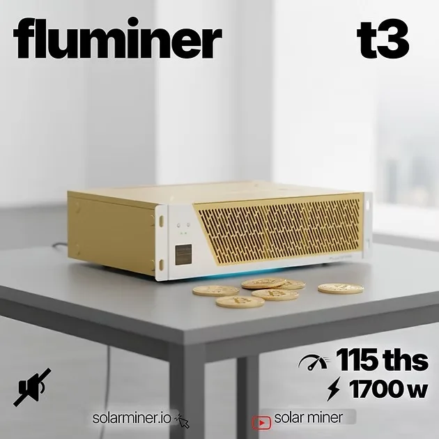 AJ Fluminer T3 115 Th/s – Silent Bitcoin Miner for Home Mining
AJ Fluminer T3 115 Th/s – Silent Bitcoin Miner for Home Mining