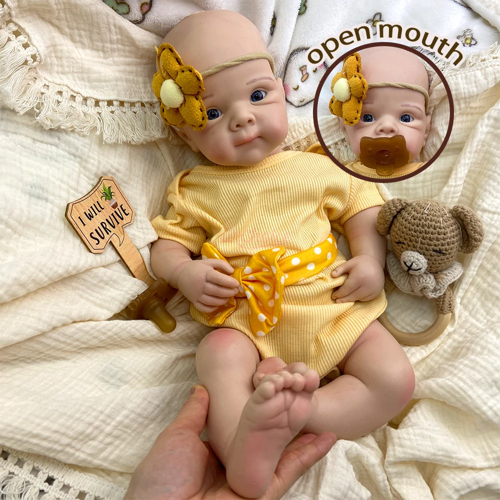 High Quality 50cm Realistic Full Body Silicone Reborn Baby Doll Girl Stretchable and Posable Toy Festive Present
High Quality 50cm Realistic Full Body Silicone Reborn Baby Doll Girl Stretchable and Posable Toy Festive Present