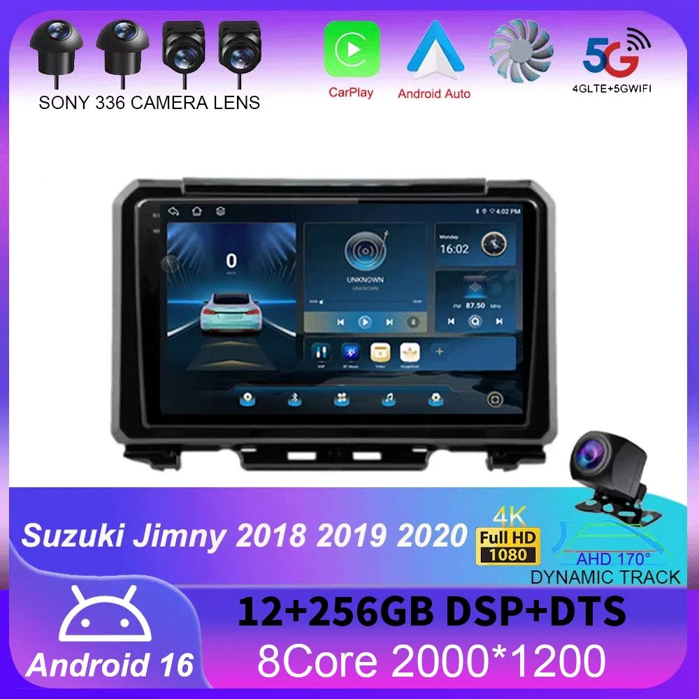 Android 16 Carplay Auto Car Radio For Suzuki Jimny 2018 2019 2020 Multimedia Video Player GPS Navigation DSP 2Din DVD Stereo 4G
Android 16 Carplay Auto Car Radio For Suzuki Jimny 2018 2019 2020 Multimedia Video Player GPS Navigation DSP 2Din DVD Stereo 4G