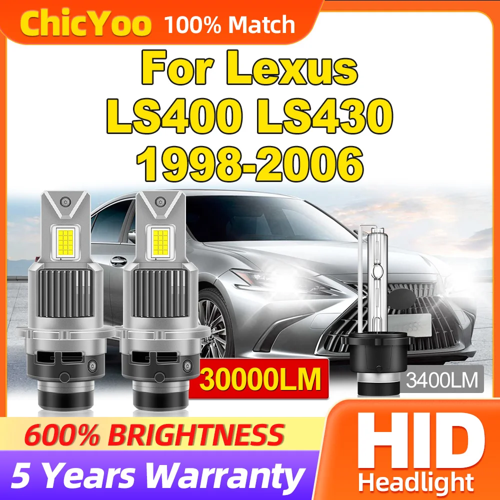 30000LM HID Xenon Headlight Bulbs 300W LED Car Lights 12V 24V Turbo Auto Lamps For Lexus LS400 LS430 1998-2003 2004 2005 2006
30000LM HID Xenon Headlight Bulbs 300W LED Car Lights 12V 24V Turbo Auto Lamps For Lexus LS400 LS430 1998-2003 2004 2005 2006