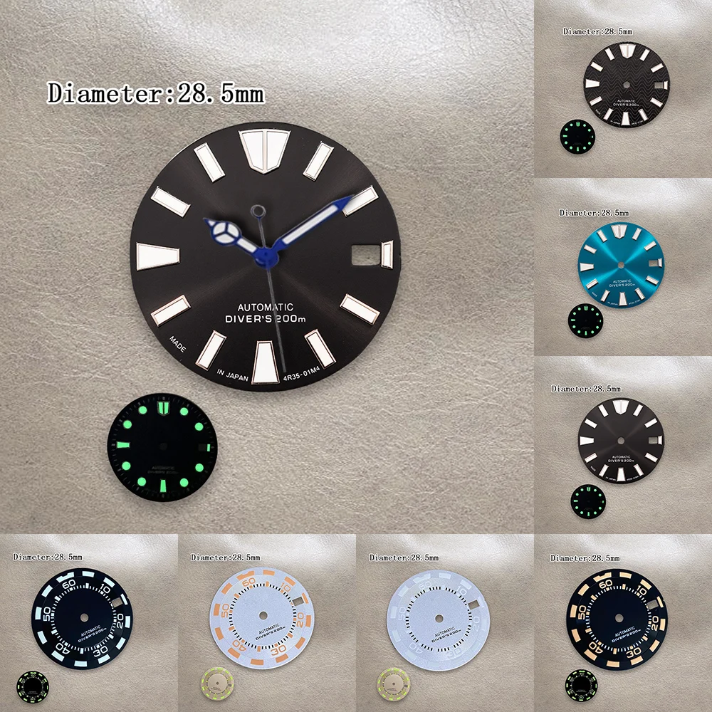 28.5mm NH35 Dial S Logo Dial Diving Dial Fit NH36/4R/7S Japanes Movement Watch Modification Access
28.5mm NH35 Dial S Logo Dial Diving Dial Fit NH36/4R/7S Japanes Movement Watch Modification Access