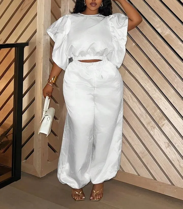【2025 Summer New】Fashion Top & High Waist Straight Sweatpants Set for Women - Casual Tracksuit Two Piece Outfit | Solid Color/P
【2025 Summer New】Fashion Top & High Waist Straight Sweatpants Set for Women - Casual Tracksuit Two Piece Outfit | Solid Color/P