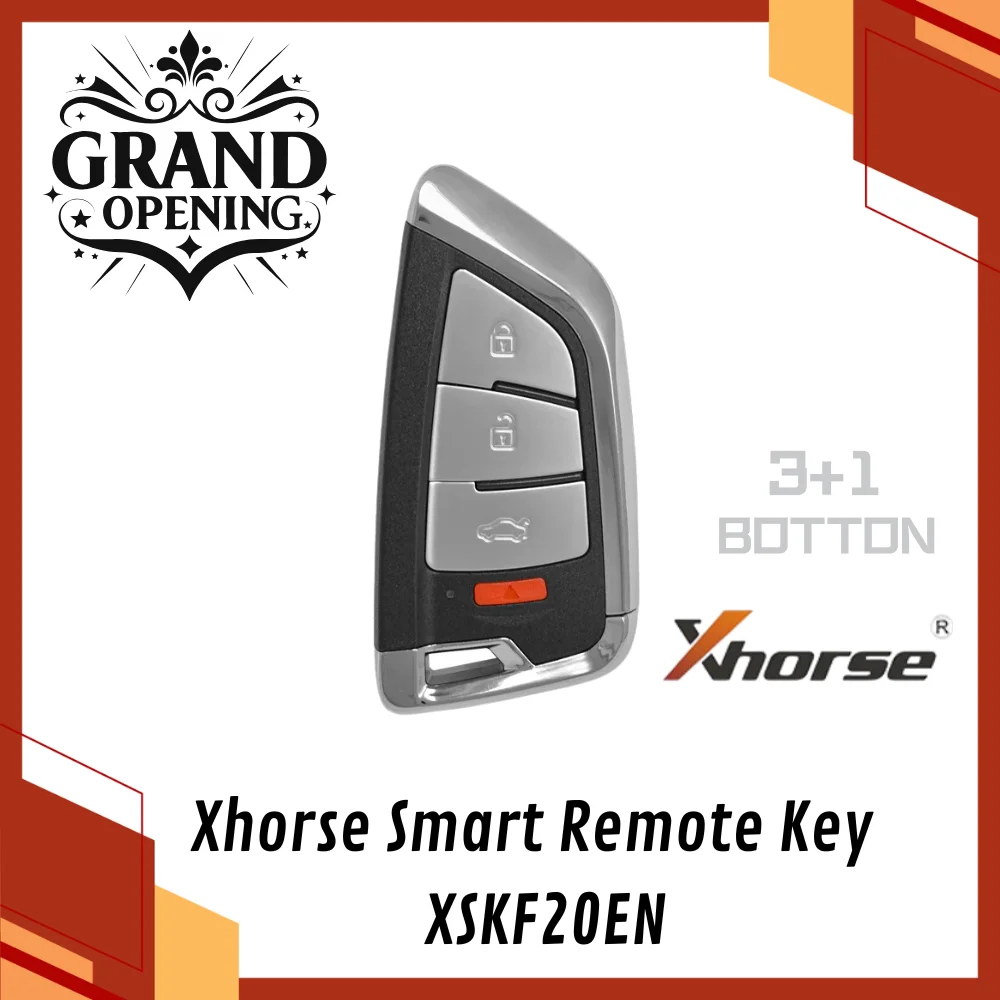 Xhorse XSKF20EN Smart Remote Key Knife Style 4 ButtonBlack Remote Car Key
Xhorse XSKF20EN Smart Remote Key Knife Style 4 ButtonBlack Remote Car Key