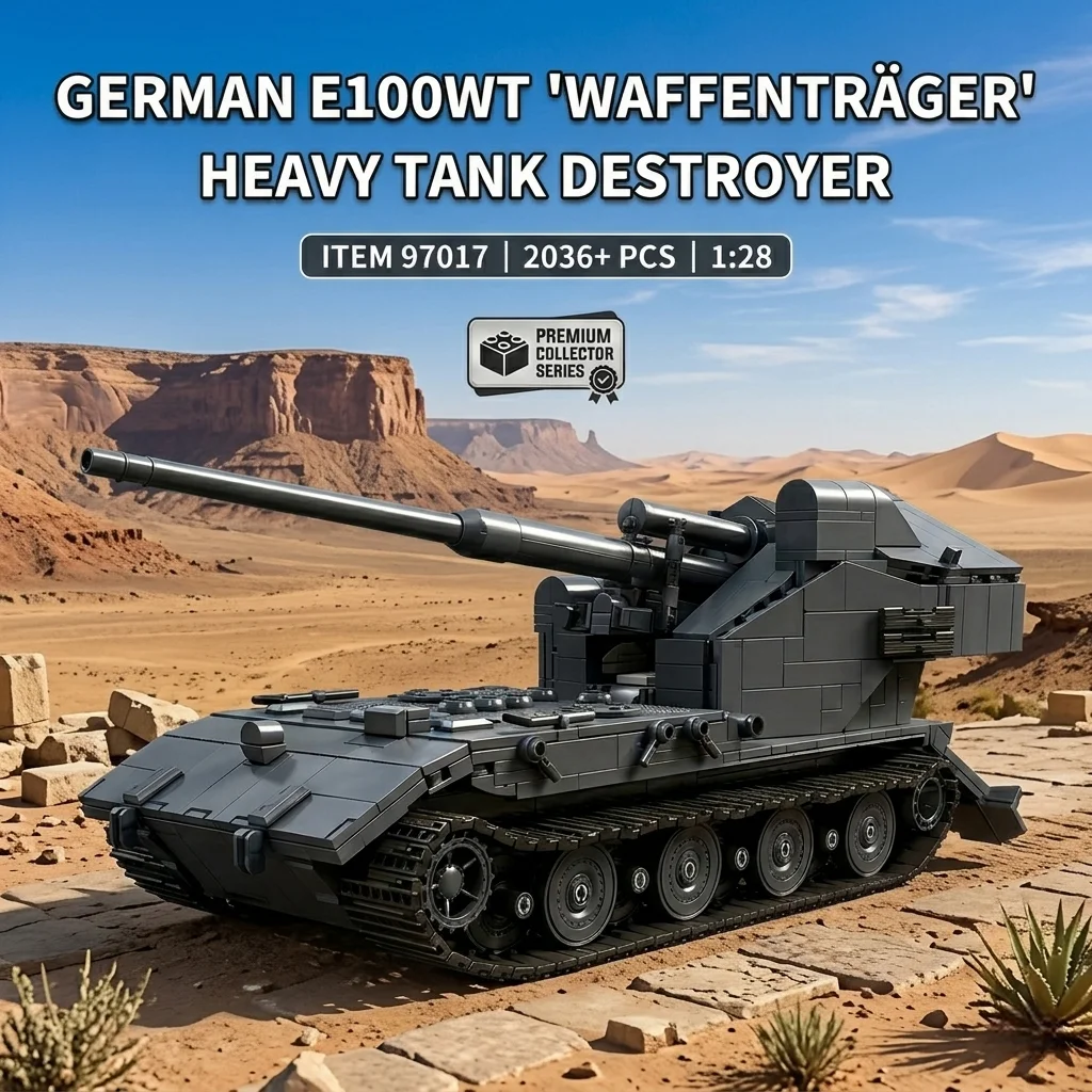 DIY German E-100 WT Tank Building Blocks 2036PCS MOC Military Navy Panzer Bricks Model Construction Toy For Men Boys Xmas Gift
DIY German E-100 WT Tank Building Blocks 2036PCS MOC Military Navy Panzer Bricks Model Construction Toy For Men Boys Xmas Gift