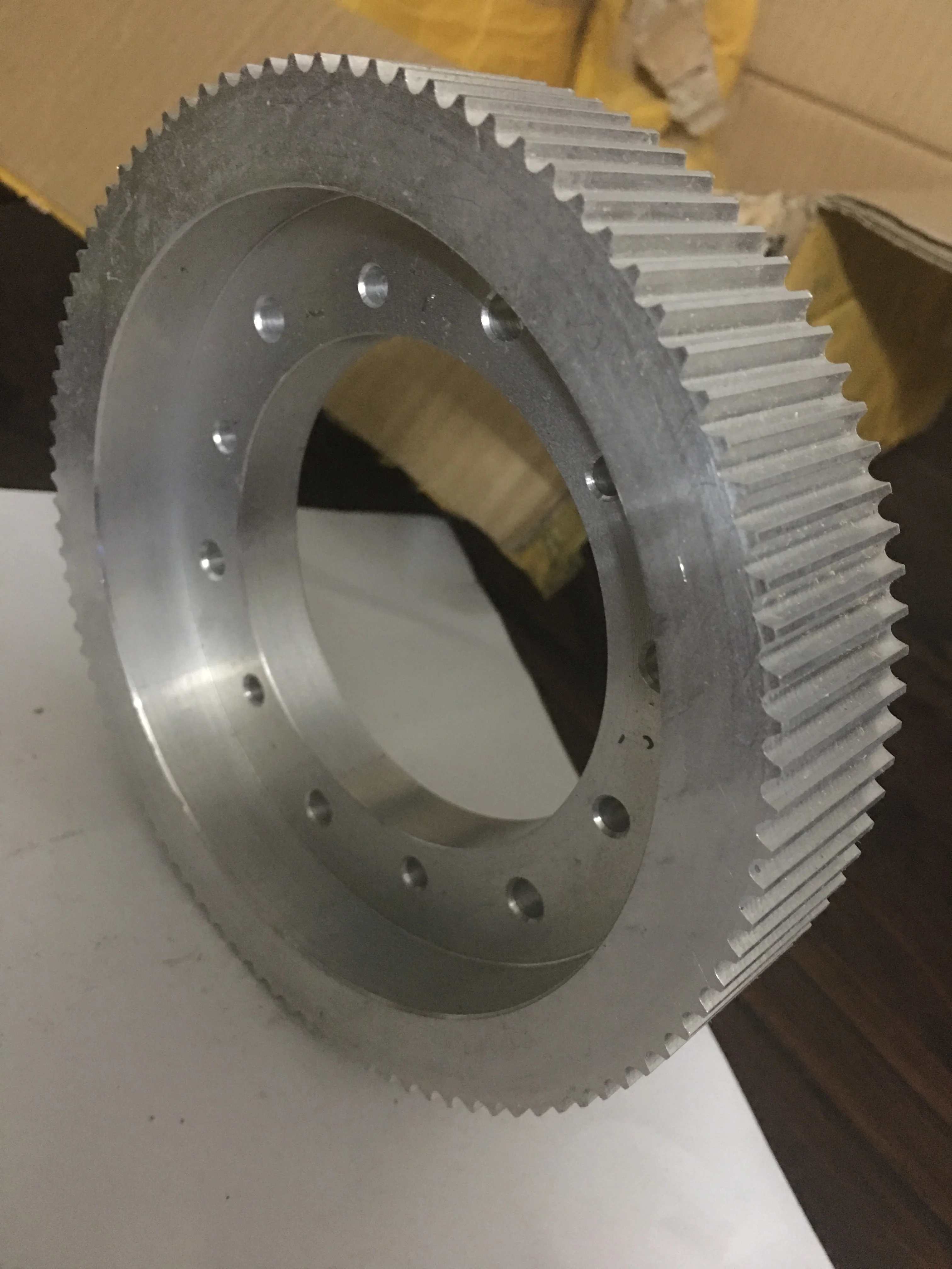 Good price customized-made aluminum alloy HTD8M big tooth pulley for 30mm width belt
Good price customized-made aluminum alloy HTD8M big tooth pulley for 30mm width belt