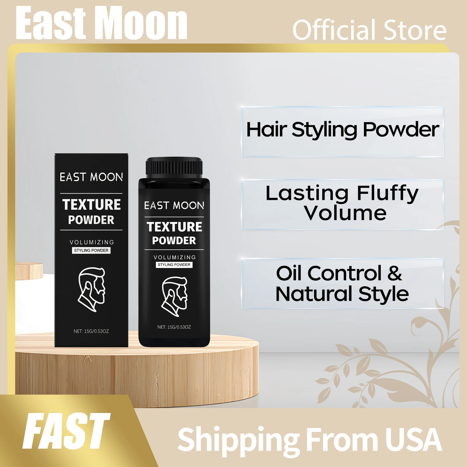 East Moon Hair Styling Powder Lasting Fluffy Volume Oil Control Create Natural Style Anti Greasy Easy Shape Hair Texture Powder
East Moon Hair Styling Powder Lasting Fluffy Volume Oil Control Create Natural Style Anti Greasy Easy Shape Hair Texture Powder