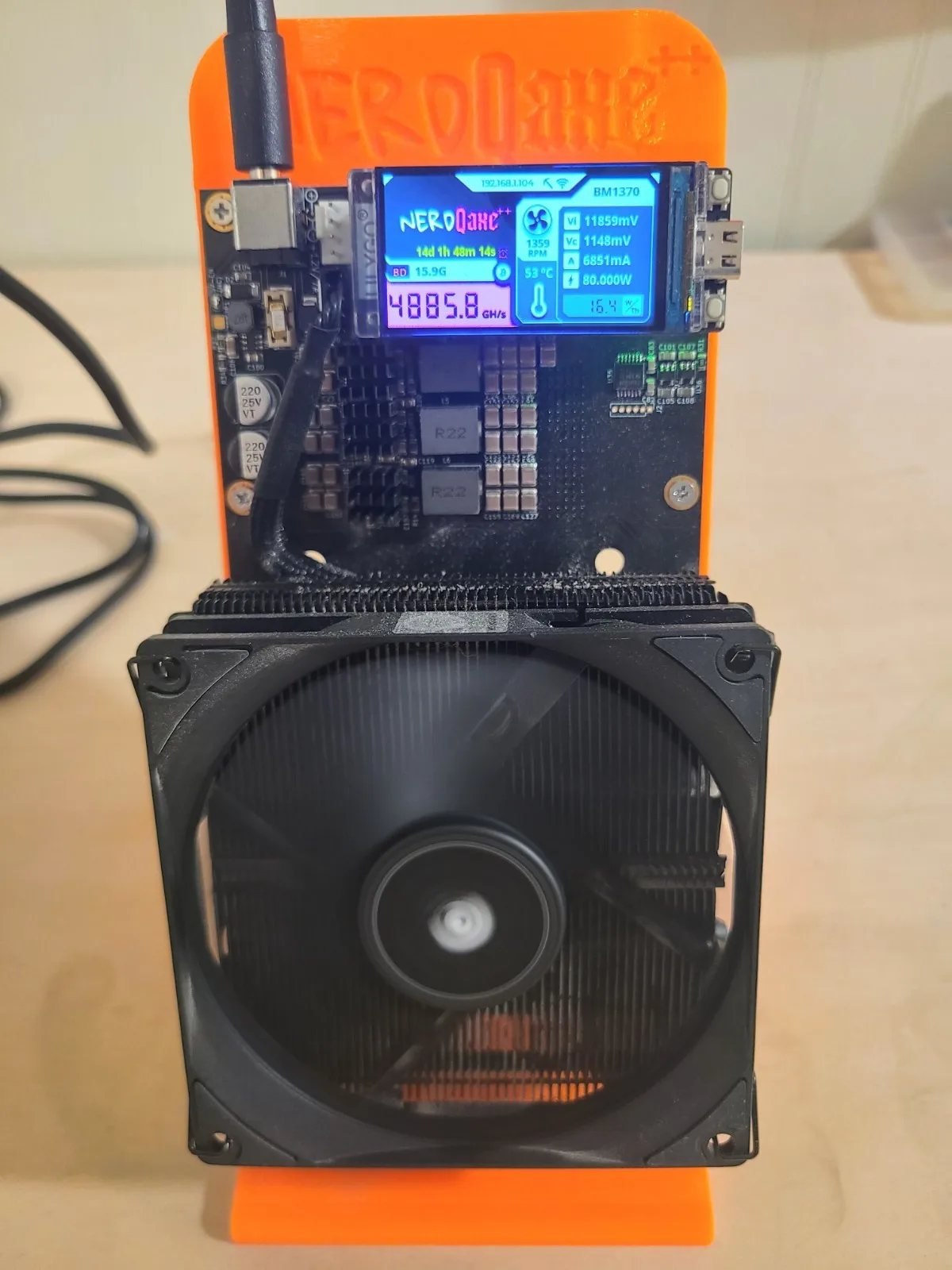FS/NerdQaxe++ 4.8Th/S Open Source Asic-майнер 72W с блоком питания 120W и подставкой, Wi-Fi 2.4ГГц, для майнинга Bitcoin, домашний майнер
FS/NerdQaxe++ 4.8Th/S Open Source Asic-майнер 72W с блоком питания 120W и подставкой, Wi-Fi 2.4ГГц, для майнинга Bitcoin, домашний майнер