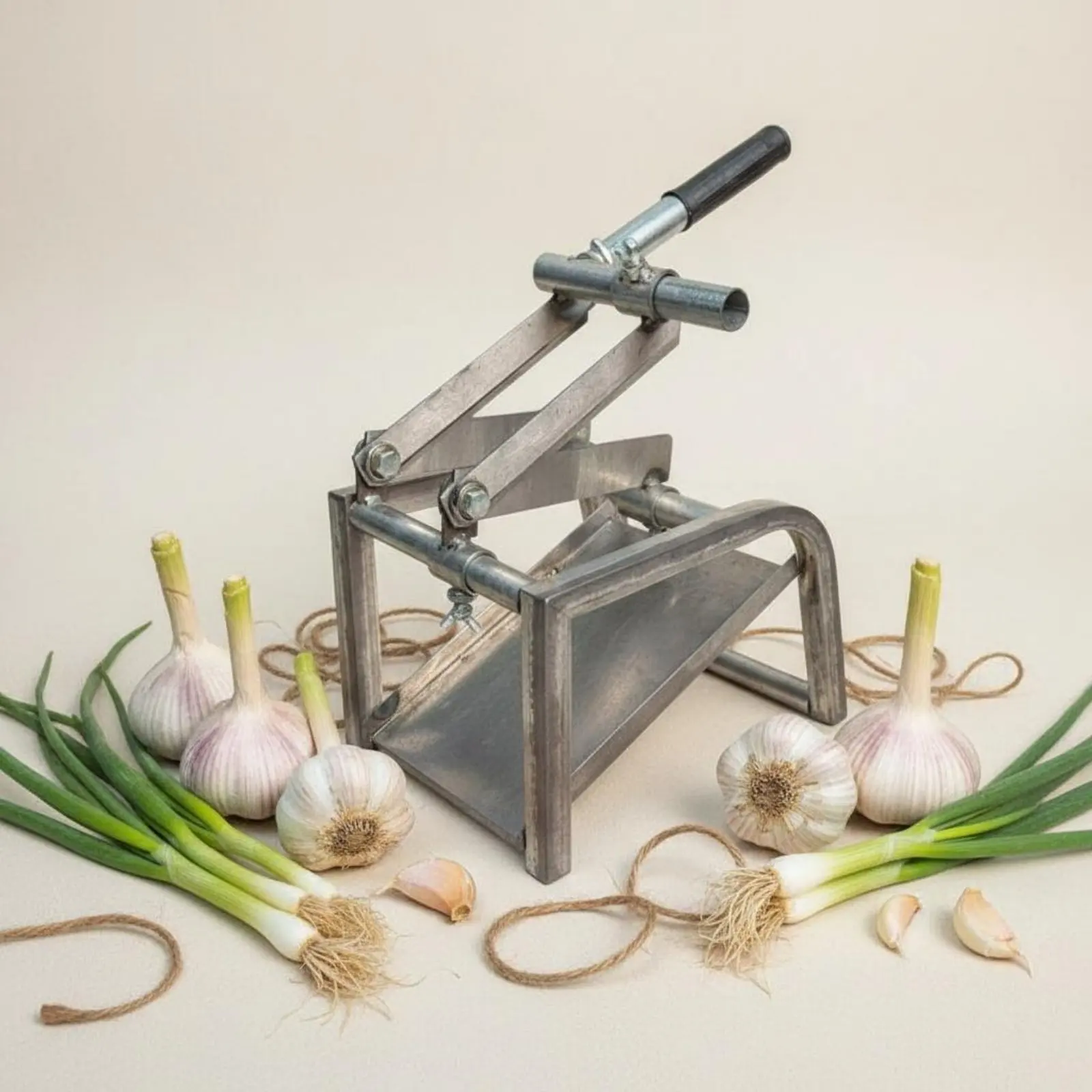 Double Blade Garlic Root Cutter Metal Garlic Chopping Device Garden Crop Cutting Tool Multi-Function Sturdy for Farmers Farmland
Double Blade Garlic Root Cutter Metal Garlic Chopping Device Garden Crop Cutting Tool Multi-Function Sturdy for Farmers Farmland