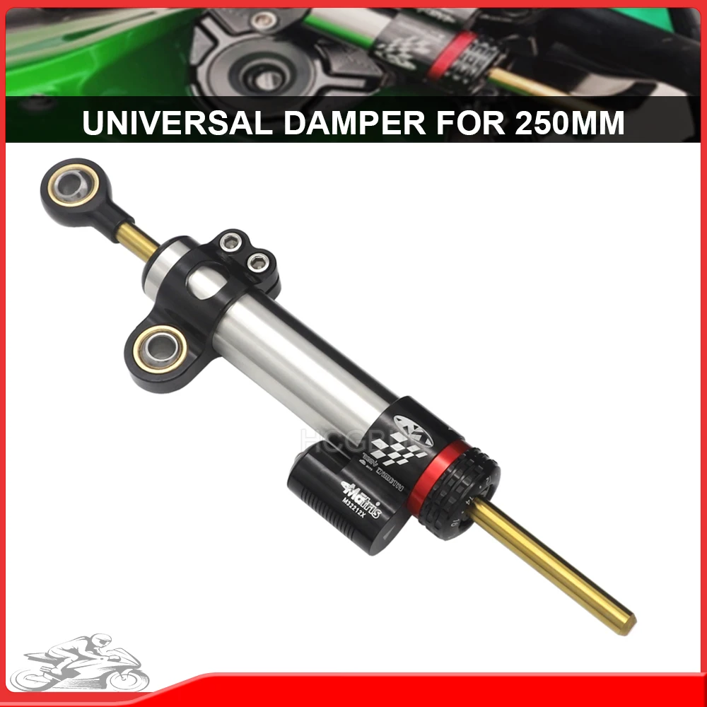 250mm Motorcycle Directional Steering Damper For YAMAHA Ducat Kawasaki Honda BMW Suzuki KTM Universal Stabilizer Adjustable
250mm Motorcycle Directional Steering Damper For YAMAHA Ducat Kawasaki Honda BMW Suzuki KTM Universal Stabilizer Adjustable