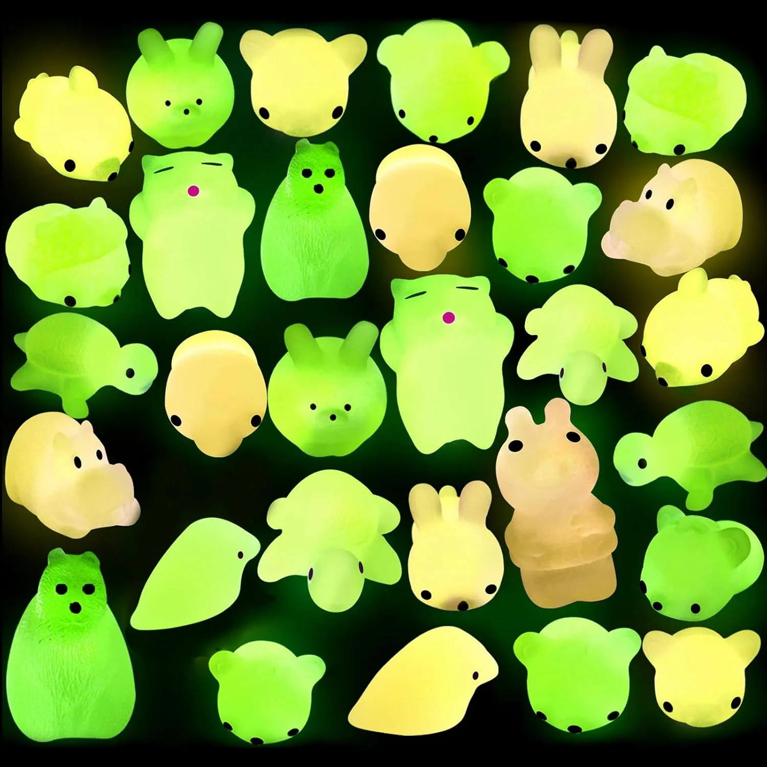 30 Pcs Glow in The Dark Mochi Animal Toys - Mini Stress Relief Toys for Easter Gifts
30 Pcs Glow in The Dark Mochi Animal Toys - Mini Stress Relief Toys for Easter Gifts