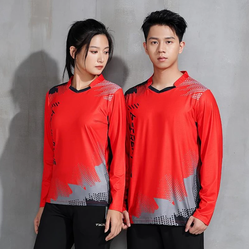 Unisex Long Sleeve Shirt Men Women T-Shirt Tennis Badminton Pingpong Sports Uniform Couple Outfit Breathable
Unisex Long Sleeve Shirt Men Women T-Shirt Tennis Badminton Pingpong Sports Uniform Couple Outfit Breathable