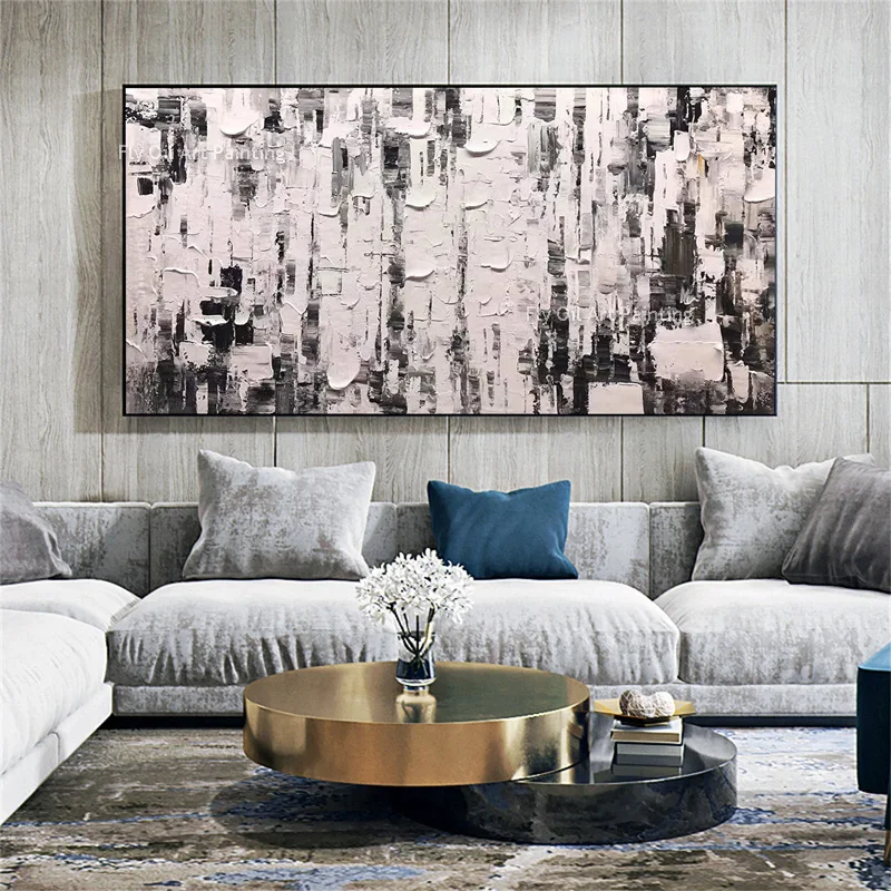 Modern Minimalist White Abstract Oil Painting 3D Heavy Texture Canvas Wall Art Handmade Palette Knife Pictures for Living Room
Modern Minimalist White Abstract Oil Painting 3D Heavy Texture Canvas Wall Art Handmade Palette Knife Pictures for Living Room