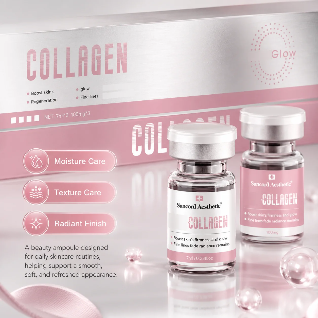 Sanendi COLLAGEN Serum Korean Skin Care Hydration Youth Glow Booster Face Care Essence
Sanendi COLLAGEN Serum Korean Skin Care Hydration Youth Glow Booster Face Care Essence