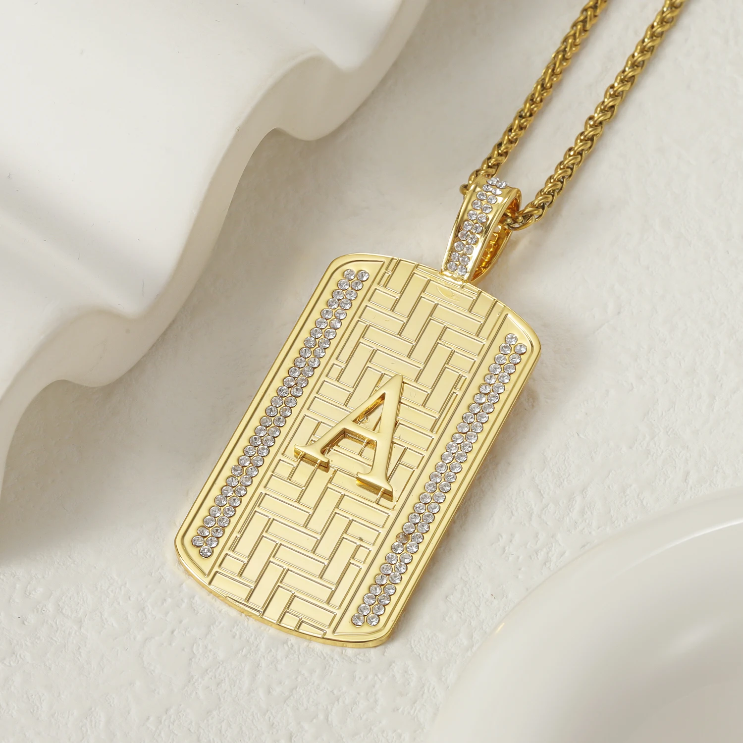 Customized Initials Iced Square Necklace Personalized Initials Necklace Hip Hop Jewelry Unique Sparkling Pendant Gift for Him
Customized Initials Iced Square Necklace Personalized Initials Necklace Hip Hop Jewelry Unique Sparkling Pendant Gift for Him