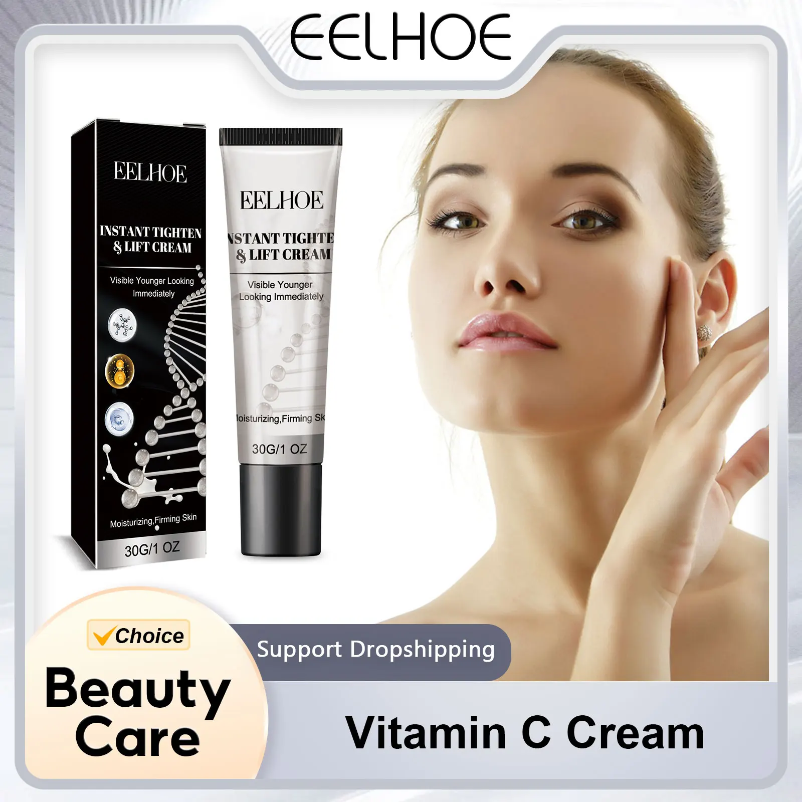 EELHOE Vitamin C Cream Anti Acne Treatment Dark Spot Remover Moisturizing Face Firming Skin Brightening Face Whitening Cream 30g
EELHOE Vitamin C Cream Anti Acne Treatment Dark Spot Remover Moisturizing Face Firming Skin Brightening Face Whitening Cream 30g