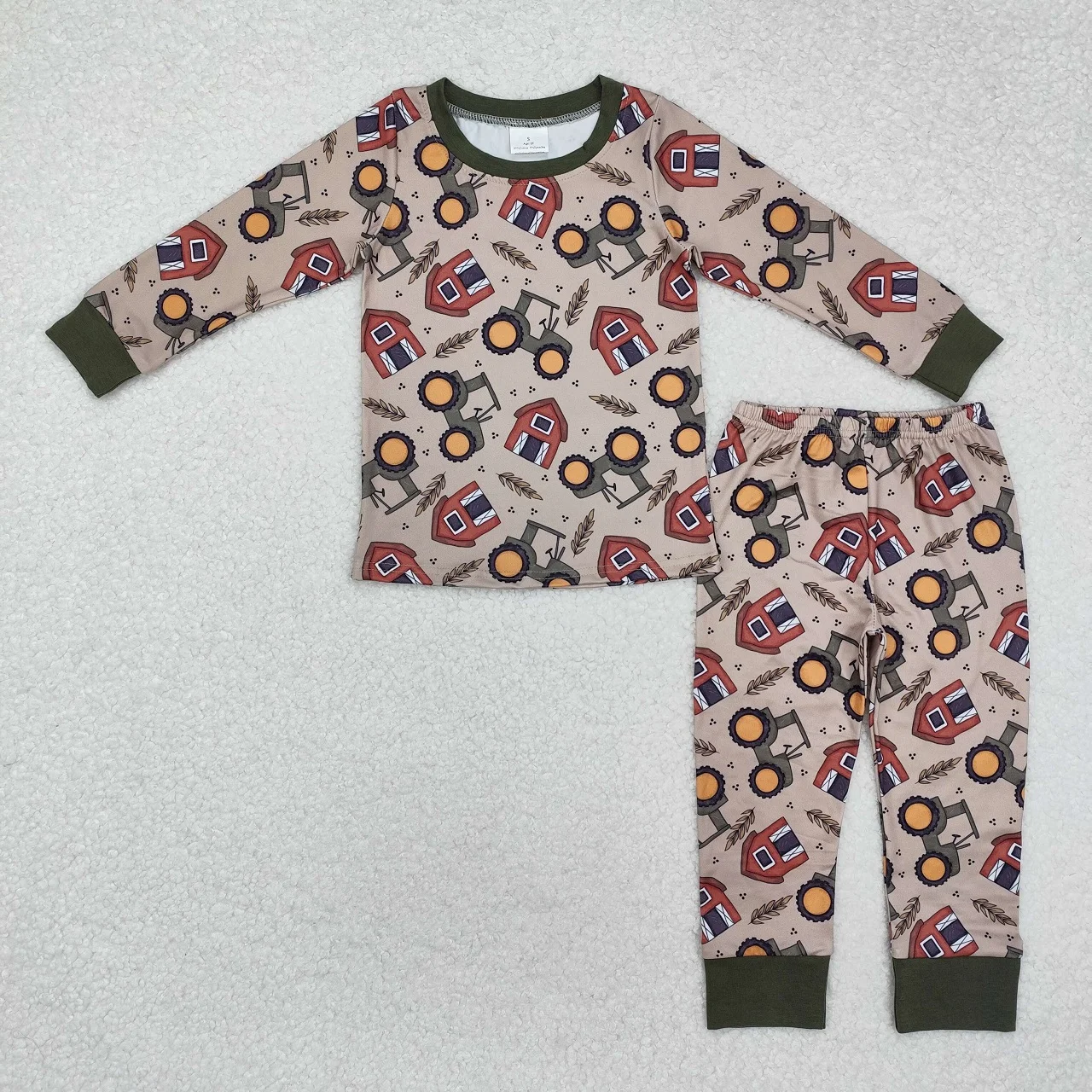 Wholesale Baby Boy Girl Long Sleeves Shirt Pants Children Farm Nightwear Clothing Kids Tractors Pajamas Set Toddler Outfit
Wholesale Baby Boy Girl Long Sleeves Shirt Pants Children Farm Nightwear Clothing Kids Tractors Pajamas Set Toddler Outfit